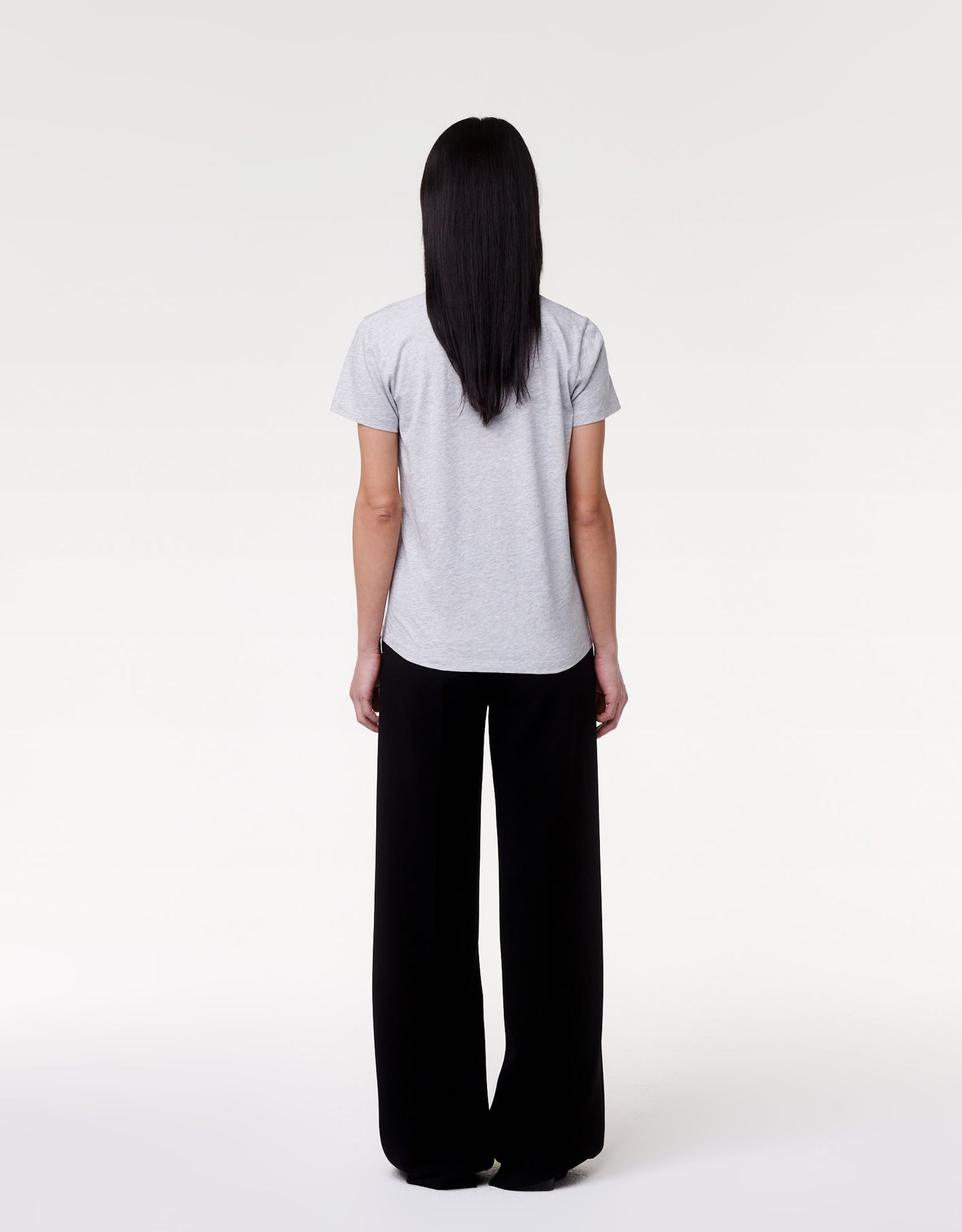 V-Neck Tee | Heather Grey in heather grey