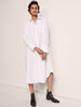 Another Tomorrow Shirt Dress in White – Cotton Women's Dress