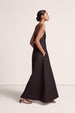 Another Tomorrow Archival Seamed Slip Dress in Black – Linen Women's Dress