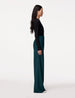 Another Tomorrow Wide Leg Suit Pant in Juniper – Wool Women's Trousers