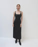 Contour Seamed Dress | Black in black
