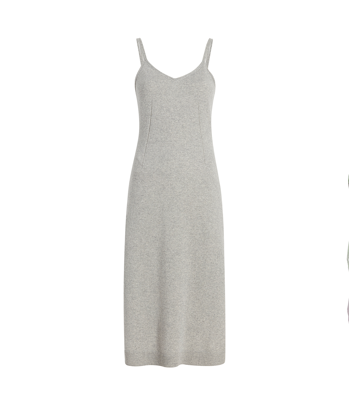 Another Tomorrow Cashmere Slip Dress in Heather Grey – Cashmere Women's Dress