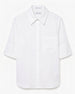 Linen French Cuff Blouse | Off White