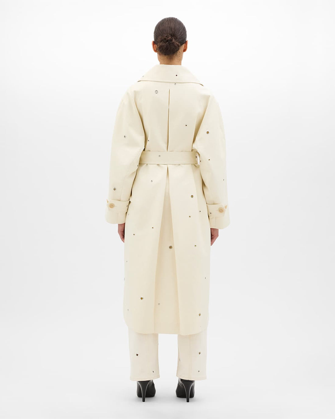 Eyelet Trench | Cream