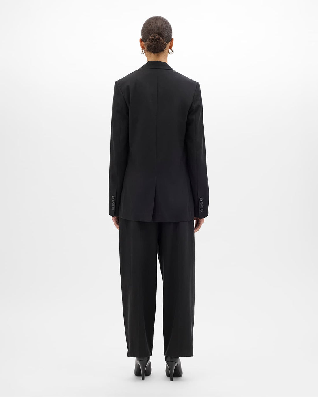 Cotton Relaxed Blazer | Black