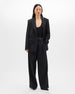 Single Button Relaxed Jacket | Black