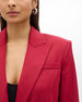 Single Button Relaxed Jacket | Pinot Noir