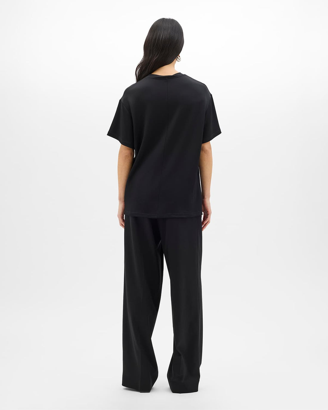 Fluid Jersey Top | Black