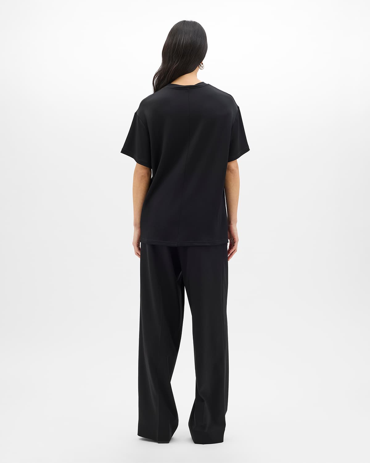 Fluid Jersey Top | Black