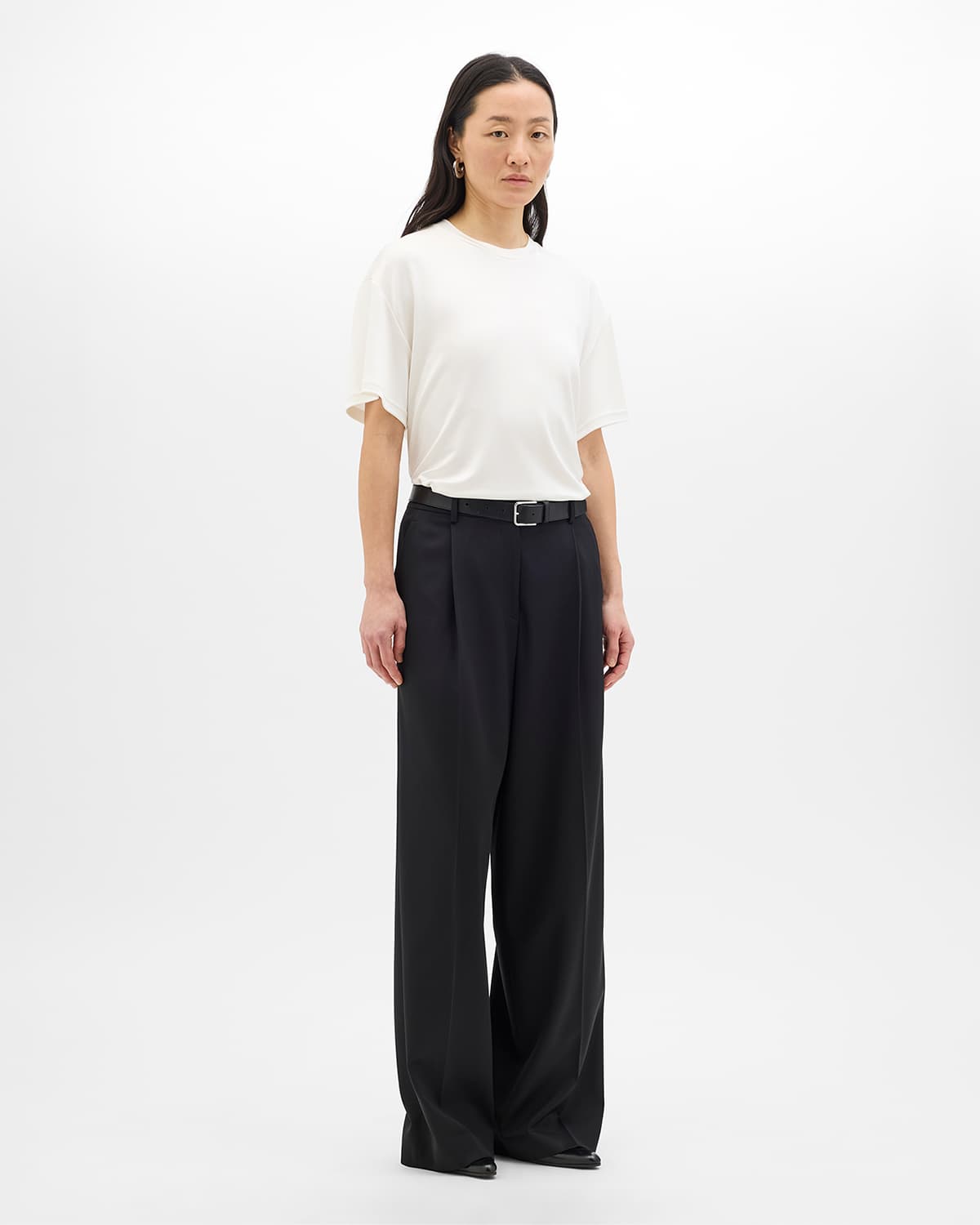 Fluid Jersey Top | Off White