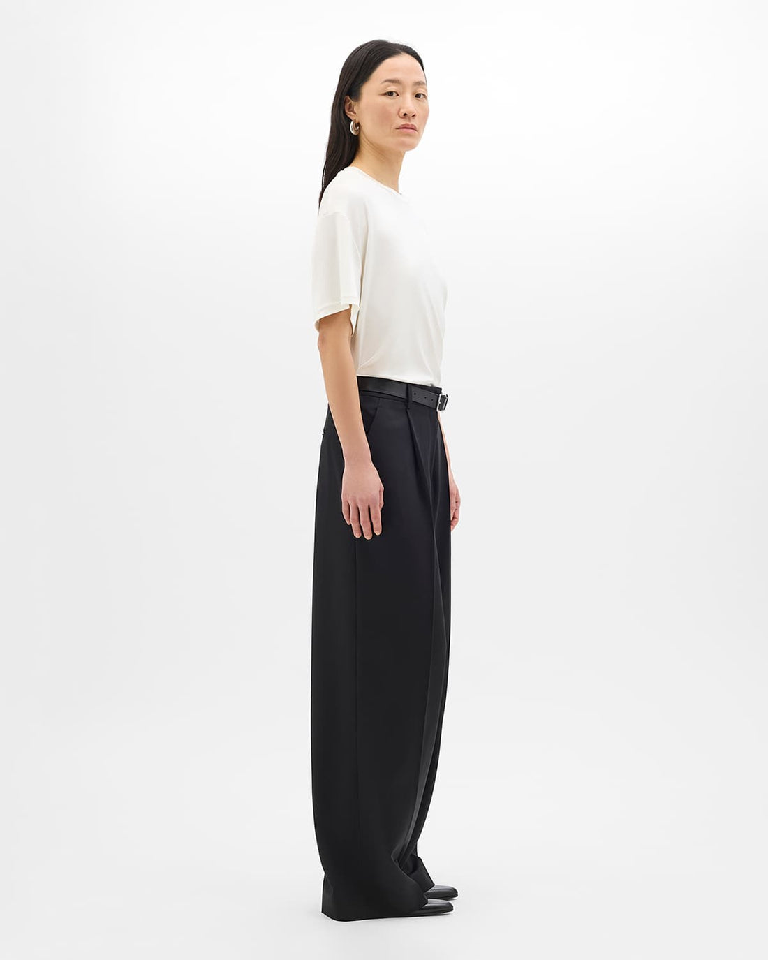 Fluid Jersey Top | Off White