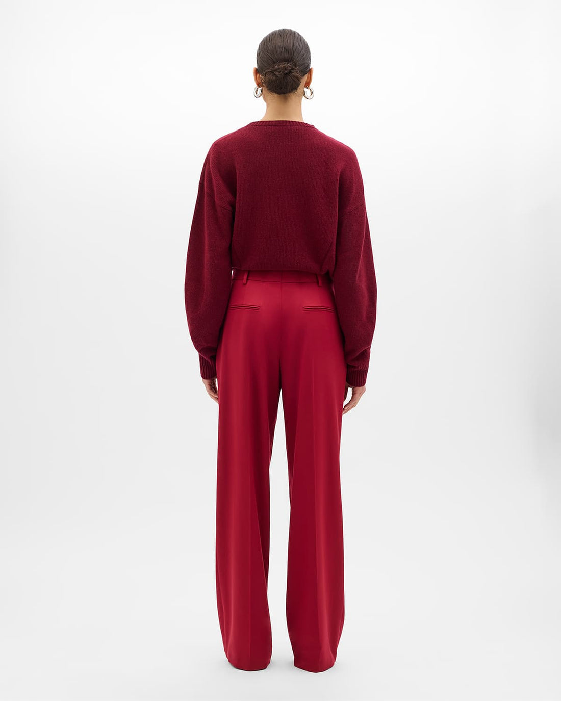 Relaxed Wide Leg Pant | Pinot Noir