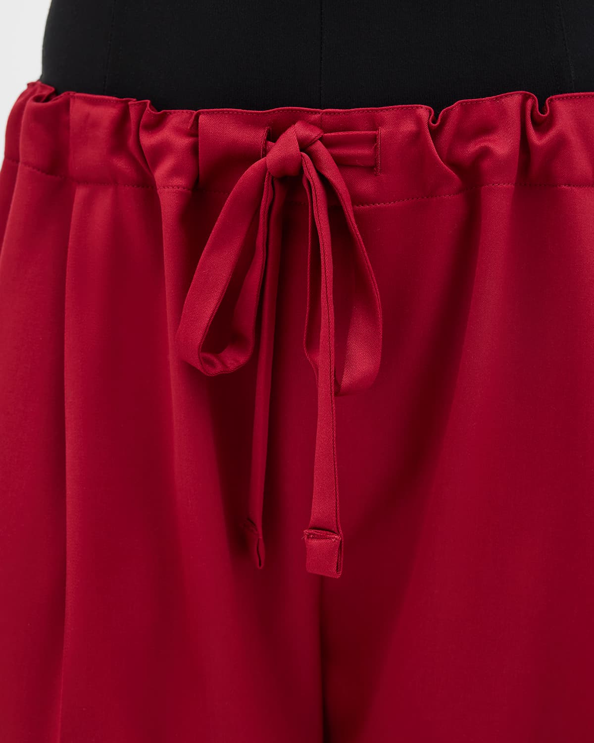 Wool Drawcord Pant | Pinot Noir