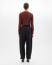 Cropped Tapered Trouser | Black