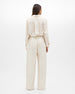 Silk Polka Dot Pant | Cream/Black Dot