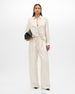 Silk Polka Dot Pant | Cream/Black Dot