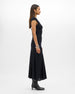Seamed Fitted Top | Black