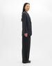 Flannel Relaxed Blazer | Charcoal Melange