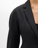 Curved Tailored Jacket | Black