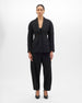 Curved Tailored Jacket | Black