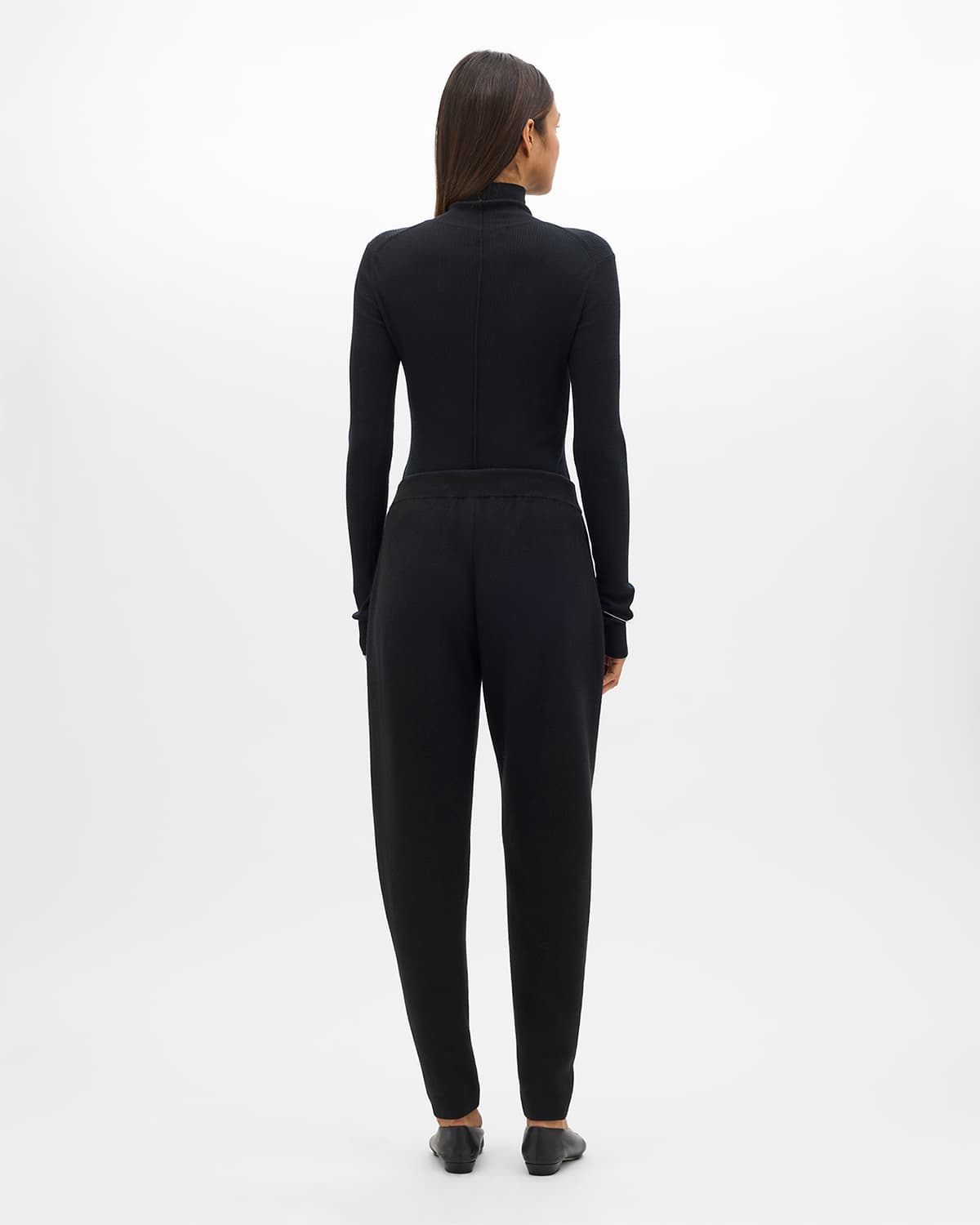 Tapered Knit Pant | Black