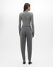Tapered Knit Pant | Grey Melange
