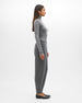 Tapered Knit Pant | Grey Melange