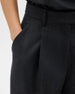 Relaxed Wide Leg Pant | Charcoal Melange