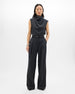 Relaxed Wide Leg Pant | Charcoal Melange