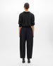 Curved Cropped Trouser | Black