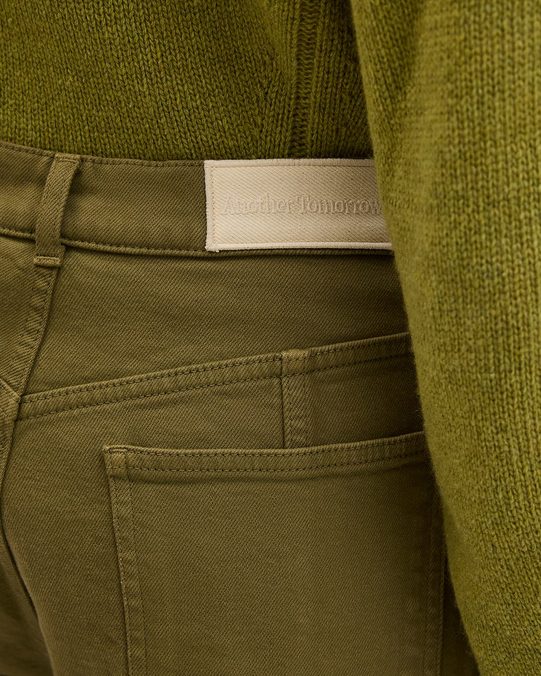 Denim Curved Pant | Kelp