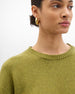 Cashmere Knit Sweatshirt | Light Moss
