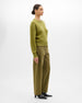Cashmere Knit Sweatshirt | Light Moss