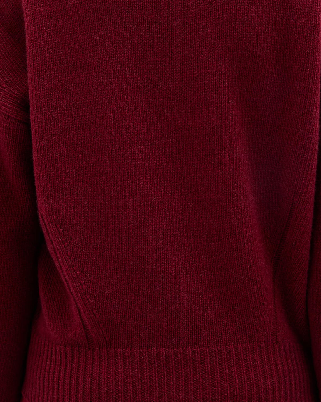 Cashmere Knit Sweatshirt | Pinot Noir