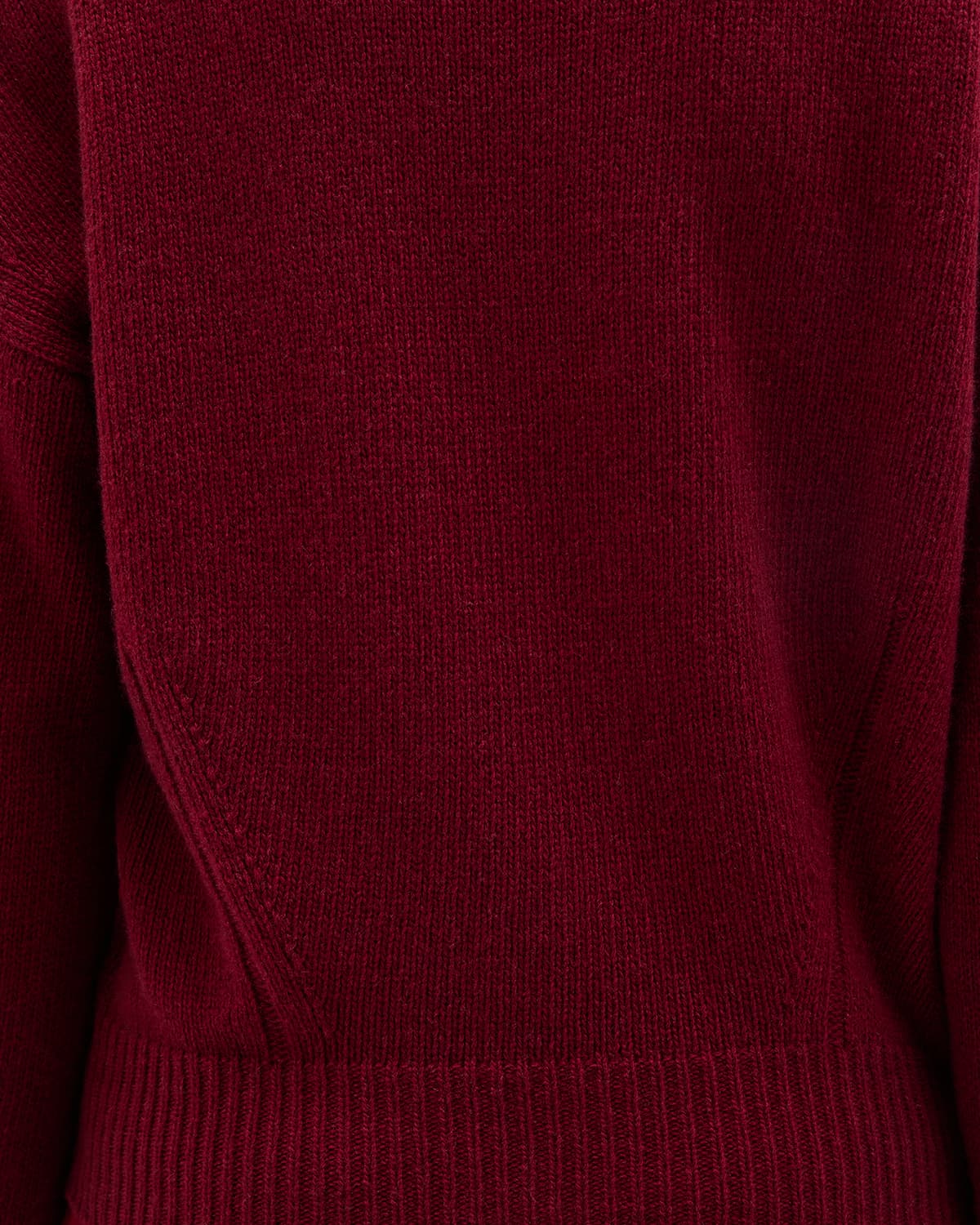 Cashmere Knit Sweatshirt | Pinot Noir
