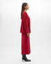 Merino Draped Knit | Pinot Noir