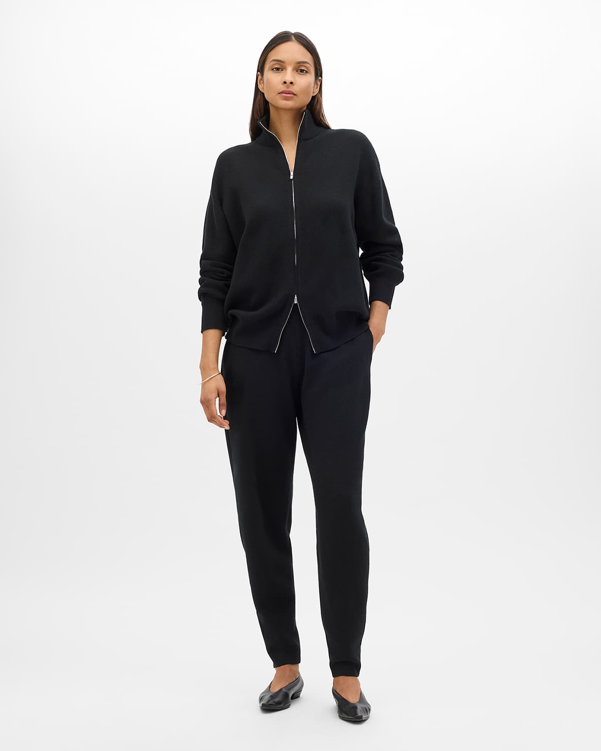 Zip Cardigan | Black