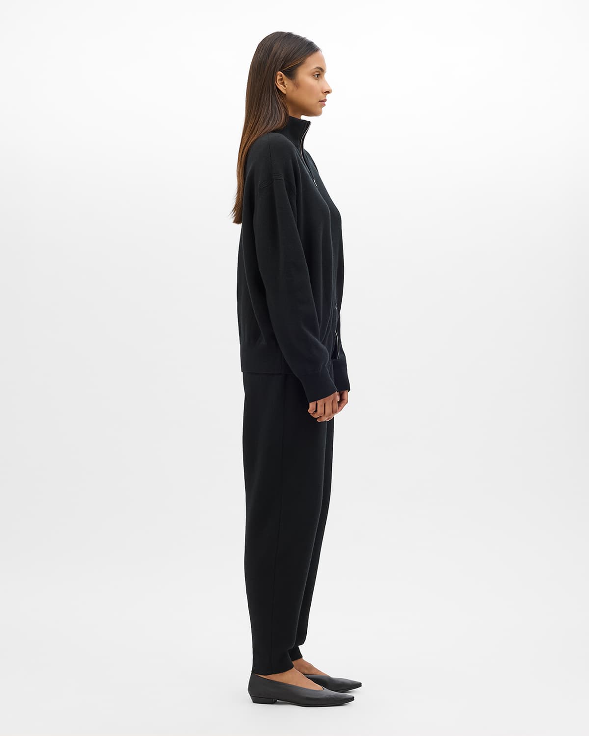 Zip Cardigan | Black