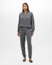 Zip Cardigan | Grey Melange