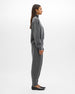 Zip Cardigan | Grey Melange