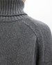 Cashmere Oversized Turtleneck | Grey Melange