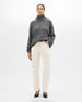 Cashmere Oversized Turtleneck | Grey Melange