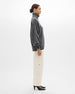 Cashmere Oversized Turtleneck | Grey Melange