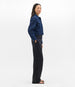Another Tomorrow Cropped Denim Jacket in Dark Wash – Denim Women's Jacket