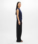 Another Tomorrow Featherweight Shell in Indigo – Wool Women's Top