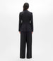 Another Tomorrow Seamed Waist Jacket in Black – Wool Women's Jacket