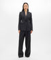 Another Tomorrow Seamed Waist Jacket in Black – Wool Women's Jacket
