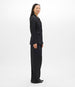 Another Tomorrow Seamed Waist Jacket in Black – Wool Women's Jacket