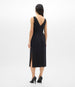 Another Tomorrow Doppio Boatneck Dress in Black – Wool Women's Dress