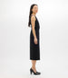 Another Tomorrow Doppio Boatneck Dress in Black – Wool Women's Dress